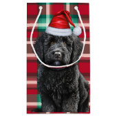 Vakantie Zwarte Labradoodle Hondenpret Geplaagd Ke Klein Cadeauzakje (Achterkant)