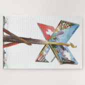  vakantie Zwitserland reisillustratie Legpuzzel (Horizontaal)