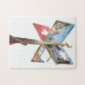  vakantie Zwitserland reisillustratie Legpuzzel (Horizontaal)
