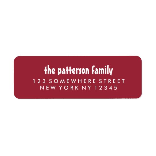 Vakantieadreslabel 4 etiket (Voorkant)