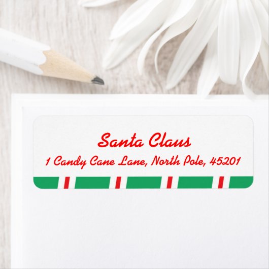 Vakantieadreslabel van Sinterklaas Etiket (Insitu)