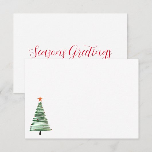 Vakantieansichtkaart Notitiekaartje (Voorkant / Achterkant)