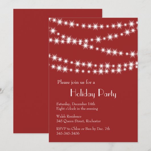 Vakantiebedden (rood) kaart (Voorkant / Achterkant)