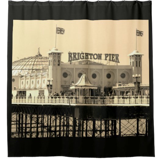 Vakantiebestemming Brighton Pier UK Douchegordijn (Voorkant)