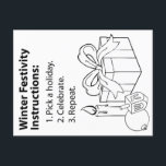 vakantiebestemming feestdagenkaart<br><div class="desc">Tijdens de feestdagen, houd het simpel.</div>