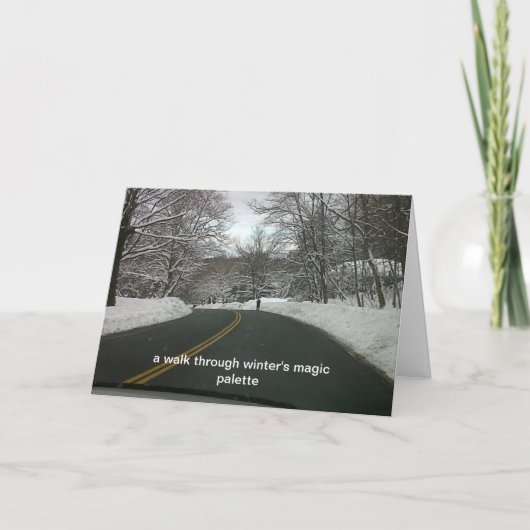 vakantiebezoekers feestdagen kaart (Voorkant)