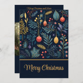 Vakantieblad Foto Feestdagenkaart (Voorkant / Achterkant)