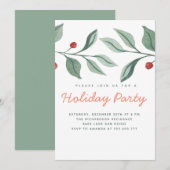 Vakantieblad voor de feestdag feestdagenkaart (Voorkant / Achterkant)