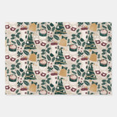 Vakantiebladen en -bladen voor feestartikelen inpakpapier vel (Voorkant)