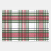 Vakantiebladen met rood groen opvouwen inpakpapier vel (Voorkant 3)