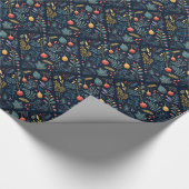 Vakantiebladerpatroon Cadeaupapier (Hoek)