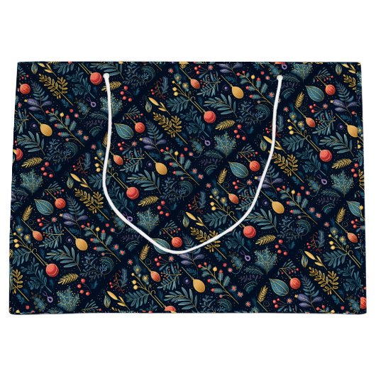 Vakantiebladerpatroon Groot Cadeauzakje (Voorkant)