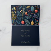 Vakantiebladerwerk Feestdagen Kaart (Binnen)