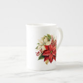 Vakantiebloemen porselein kop (Voorkant rechts)