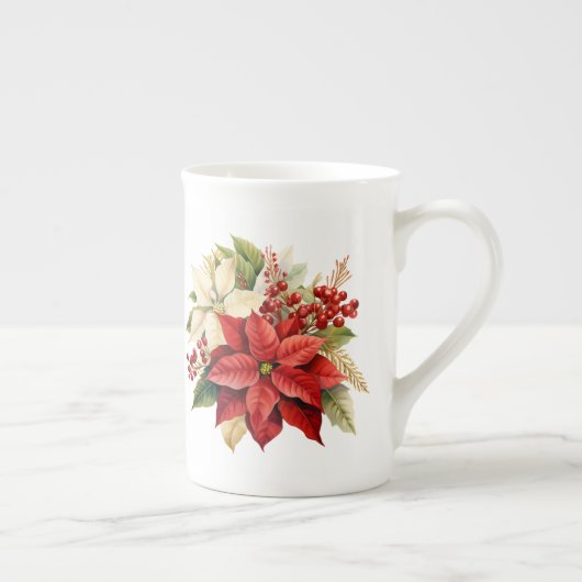 Vakantiebloemen porselein kop (Rechts)