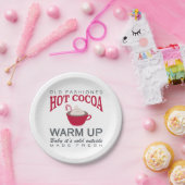 vakantieboerderij heetcacao papieren bordje (Feest)