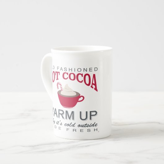 vakantieboerderij heetcacao porselein kop (Links)