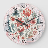 Vakantiebomen, Wintervakantie grillig design. Grote Klok (Voorkant)