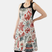 Vakantiebomen Wintervakantie grillig design Schort (Insitu)