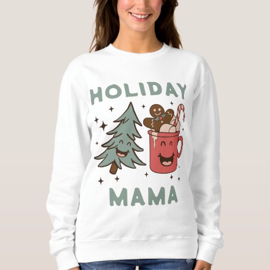 Vakantieboom en Cacao Mama Sweatshirt (Voorkant)