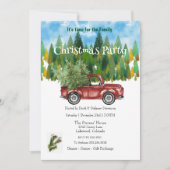 Vakantieboom in Truck Kerstfeest Kaart (Voorkant)