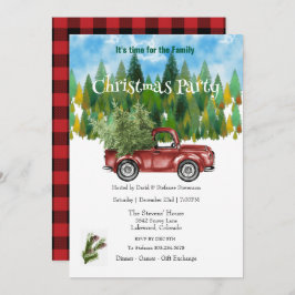 Vakantieboom in Truck Kerstfeest Kaart