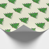 Vakantieboom Kerstmis Cadeaupapier (Hoek)