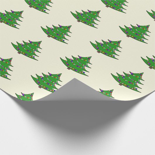 Vakantieboom Kerstmis Cadeaupapier (Hoek)