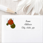 Vakantieboom ornament retour adres label (Insitu)