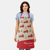  vakantieboom Vrachtwagen Kerst-keuken Schort (Gedragen)