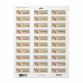 vakantieboomstam of kies het Adres van de Kleur Etiket (Full Sheet)