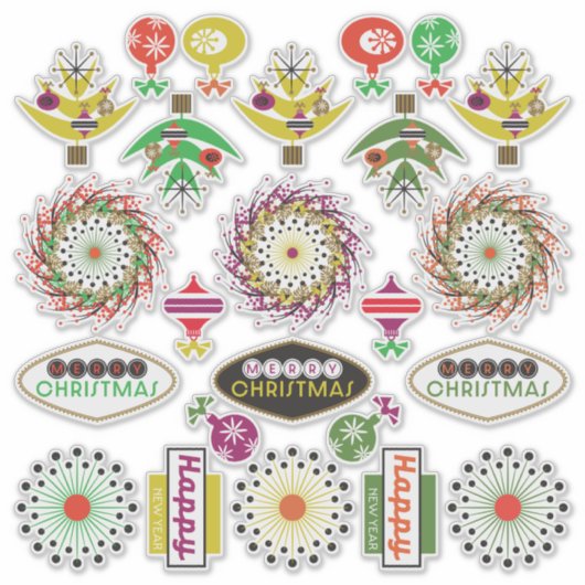 Vakantieborden Stickers (Voorkant)