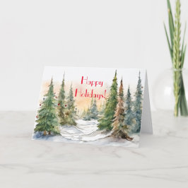 VAKANTIEBOS KERSTMIS KAART