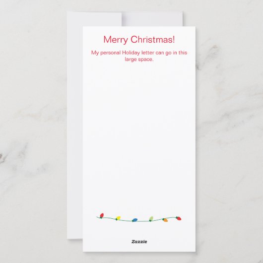 Vakantiebrief Kaart (Achterkant)