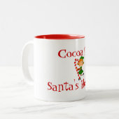 Vakantiecabine-Mok Tweekleurige Koffiemok (Voorkant links)