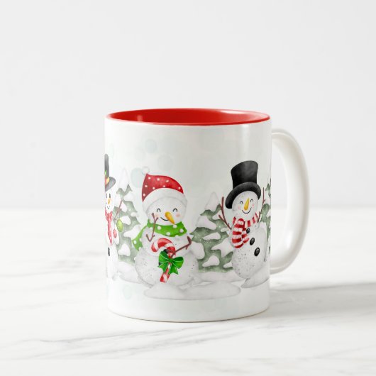 Vakantiecabine-Mok Tweekleurige Koffiemok (Voorkant rechts)