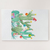 Vakantiecactus Kerstmis Zuidwest Cacti Woestijn Legpuzzel (Horizontaal)