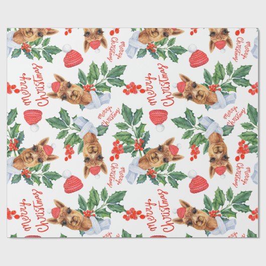 Vakantiecadeauverpakking Kerstkameel Cadeaupapier (Vlak)