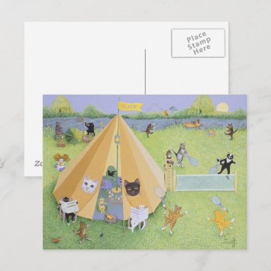 Vakantiecamp Briefkaart (Voorkant / Achterkant)