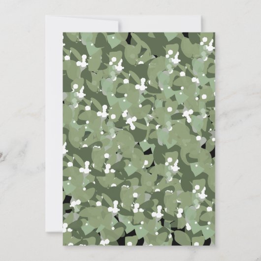 Vakantiecampagne Modern Wreath Kaart (Achterkant)