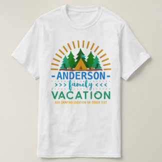 Vakantiecampagnetriem voor familie | Aangepaste na T-shirt