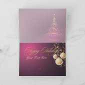 Vakantiecards, kerstboom+versieringen feestdagen kaart (Binnen)