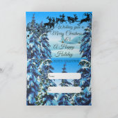 Vakantiecards voor feestdagen aankondiging (Binnen)