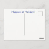 Vakantiecat Dog en Santa Briefkaart (Achterkant)