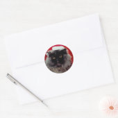 Vakantiecat Ronde Sticker (Envelop)