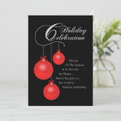 Vakantiecelebratie, rode kant kaart (Staand voorkant)