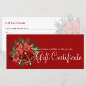 Vakantiecertificaat Rood kerstmis (Voorkant / Achterkant)