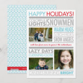 Vakantiecijfers Feestdagenkaart (Voorkant / Achterkant)