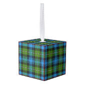 Vakantieclan MacKenzie Tartan Plaid Kubus Ornament (Achter hoekig)