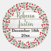 Vakantieclausule II Winter/Kerst stickers (Voorkant)